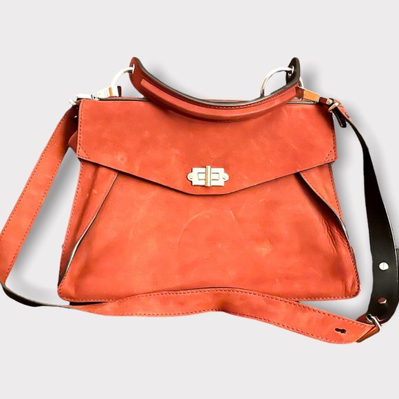 PROENZA SCHOULER Suede Nubuck Medium Hava Bag, Beautiful Burgundy - Picture 1 of 13